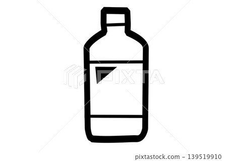 簡單的PET瓶圖示插圖 簡單的PET瓶圖示插圖 139519910