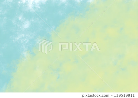 淺藍色和黃色柔和的水彩風格背景紋理 淺藍色和黃色柔和的水彩風格背景紋理 139519911