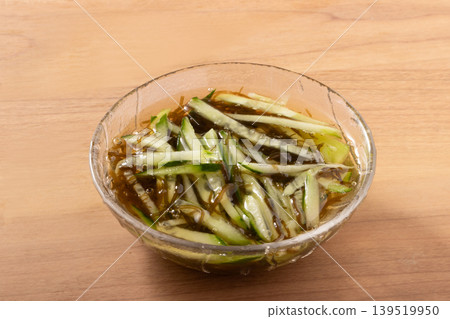 Mozuku seaweed salad with cucumber 139519950