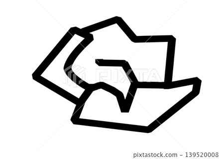 crumpled paper icon crumpled paper icon 139520008