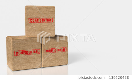Confidential Archive Boxes For Secure Documents 3d render. Confidential Archive Boxes For Secure Documents 3d render. 139520428