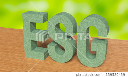 Sustainable ESG Business Strategy Concept 3d render. Sustainable ESG Business Strategy Concept 3d render. 139520439