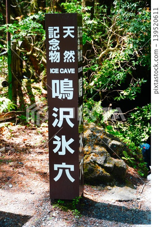 Narusawa ice hole Narusawa ice hole 139520611
