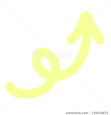 Curly arrow pointing upwards Curly arrow pointing upwards 139520675