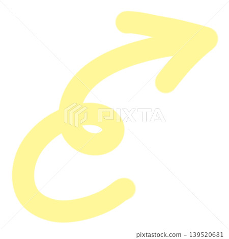 Curly arrow pointing upwards Curly arrow pointing upwards 139520681