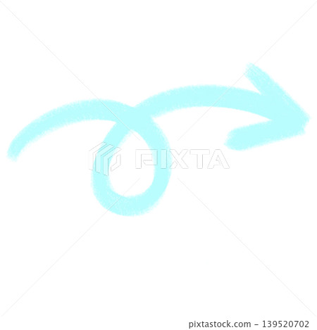手寫風格的彎箭頭 手寫風格的彎箭頭 139520702