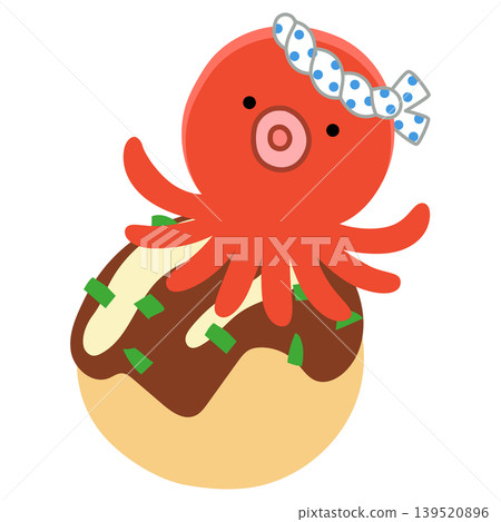 章魚燒(章魚丸子)-可愛的章魚角色 章魚燒(章魚丸子)-可愛的章魚角色 139520896