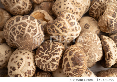 Dried shiitake mushroom, organic nature healthy food. 139520899