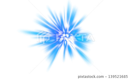 Blue radial lens flare star-shaped light rays (transparent background/black background) Blue radial lens flare star-shaped light rays (transparent background/black background) 139521685