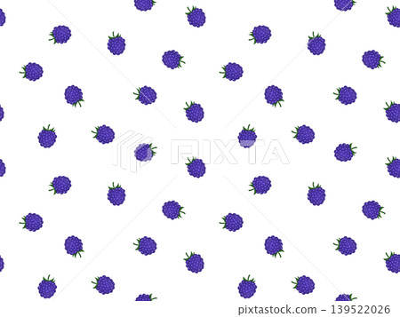 Raspberry seamless pattern C-19' 139522026