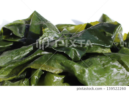 Pile of fresh wakame seaweed. Pile of fresh wakame seaweed. 139522260