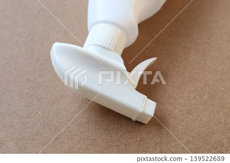 White plastic spray bottle for cleaning White plastic spray bottle for cleaning 139522689