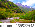 Mount Tanigawa in early summer, bathed in fresh greenery. 139522948
