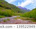 The lush greenery of the Yubiso River and Mount Tanigawa 139522949