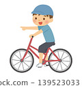 騎著腳踏車的微笑男孩 139523033