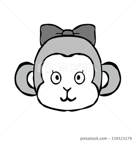 【單色】單點設計元素:猴子 【單色】單點設計元素:猴子 139523279