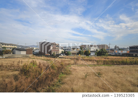 Scenic Countryside View from Train Between Kyoto and Nara Nov 27 2025 Scenic Countryside View from Train Between Kyoto and Nara Nov 27 2025 139523305