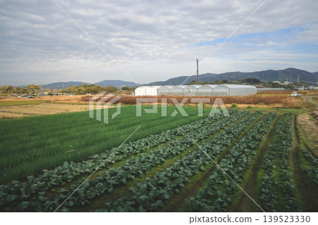 Scenic Countryside View from Train Between Kyoto and Nara Nov 27 2025 Scenic Countryside View from Train Between Kyoto and Nara Nov 27 2025 139523330