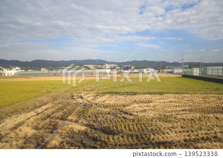 Scenic Countryside View from Train Between Kyoto and Nara Nov 27 2025 139523338