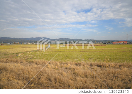 Scenic Countryside View from Train Between Kyoto and Nara Nov 27 2025 139523345