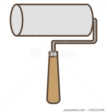 Simple paint roller icon | Illustration material for DIY and painting supplies 139525394