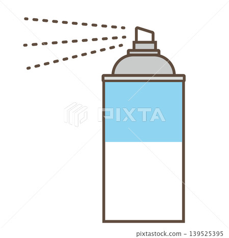 Simple Fixative Spray Can Icon | Illustration of Spraying Art Supplies 139525395