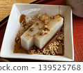 Japanese sweets - Kuzumochi (with kinako and anmitsu) 139525768