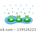 Frogs singing in the rain 139526223