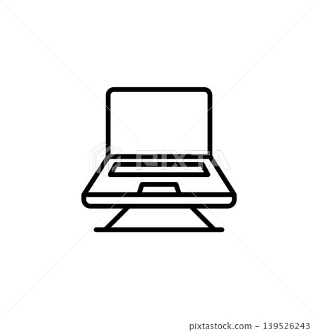 Vertical Laptop Stand Icon Vertical Laptop Stand Icon 139526243