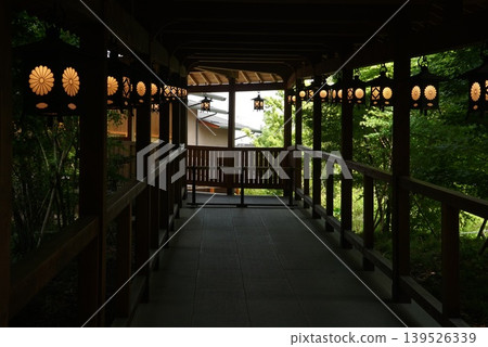 Hanging lanterns at Kawagoe Hikawa Shrine 139526339