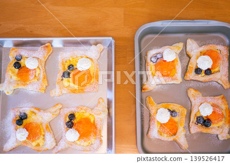 Freshly baked fruit Danish Freshly baked fruit Danish 139526417