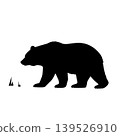 Bear silhouette illustration 139526910