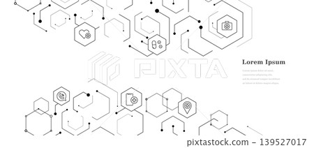 geometry abstract hexagon medical science icon background geometry abstract hexagon medical science icon background 139527017