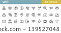 Wi-Fi 相關線條圖示集 139527048