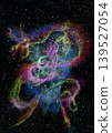A nebula like a dragon writhing in space 139527054