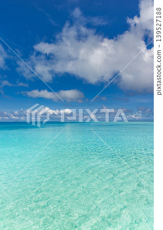Breathtaking tropical ocean panorama, dramatic sunny clouds over luminous blue horizon, ethereal seascape wallpaper, dreamy endless ocean vista, serene summer nature background Breathtaking tropical ocean panorama, dramatic sunny clouds over luminous blue horizon, ethereal seascape wallpaper, dreamy endless ocean vista, serene summer nature background 139527188