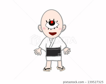 一幅獨眼小妖精站立的插圖。 一幅獨眼小妖精站立的插圖。 139527325