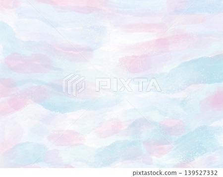 Pastel-colored watercolor-textured background material: Aquarium Pastel-colored watercolor-textured background material: Aquarium 139527332