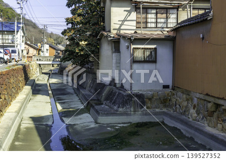 岡山縣笠岡市市中心隅田川沿岸的街景 岡山縣笠岡市市中心隅田川沿岸的街景 139527352