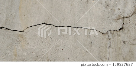 Abstract cracked concrete wall texture with a vintage feel. Abstract cracked concrete wall texture with a vintage feel. 139527687