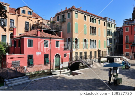 San Vidal Square in the San Marco district of Venice's old town, Italy. San Vidal Square in the San Marco district of Venice's old town, Italy. 139527720