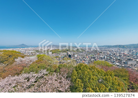 [Panoramic view of Matsuyama city from Matsuyama General Park] Asahigaoka, Matsuyama City, Ehime Prefecture 139527874