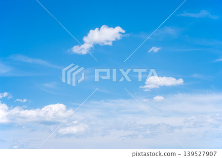 A refreshing blue sky 《Clouds floating in the sky》 A refreshing blue sky 《Clouds floating in the sky》 139527907