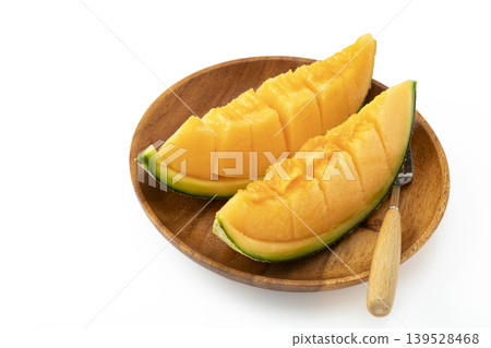 Sliced red-fleshed melon Sliced red-fleshed melon 139528468