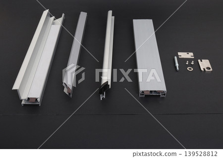 Aluminium profile for windows and doors manufacturing. Aluminium profile for windows and doors manufacturing. 139528812