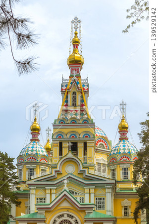 Ascension Cathedral, Almaty, Kazakhstan front view Ascension Cathedral, Almaty, Kazakhstan front view 139529142