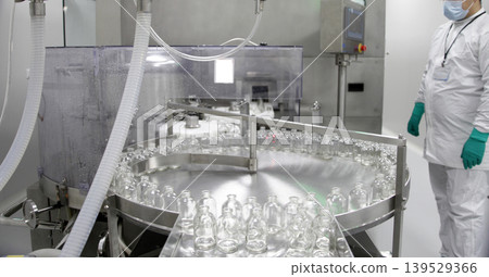 The production line of the medicine. The production line of the medicine. 139529366
