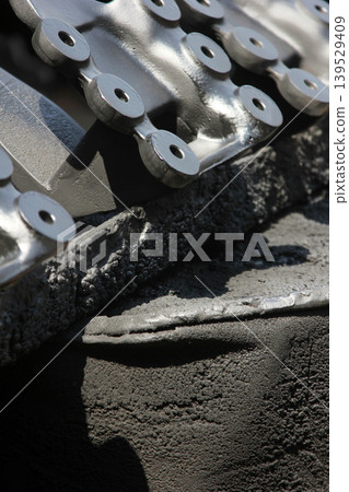 metal castings inside the factory 139529409