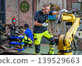 Diverse Team 20-40s Reviewing Robotic Controller Settings 139529663