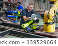 Diverse Team 20-40s Reviewing Robotic Controller Settings 139529664